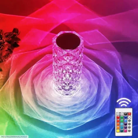 16 Colors Crystal Lamp With Remote